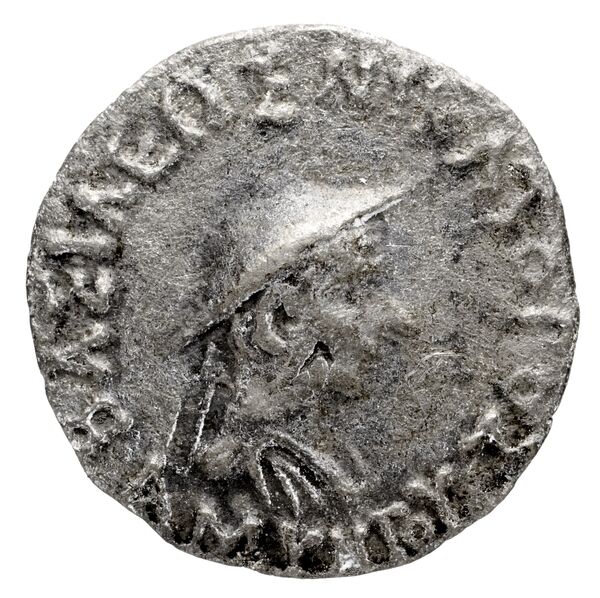 Bactrian and Indo-Greek Coinage Amyntas 11.1, obverse, bnf-bigr