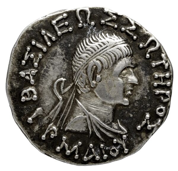 Bactrian and Indo-Greek Coinage Hermaeus 10.8, аверс, bnf-bigr