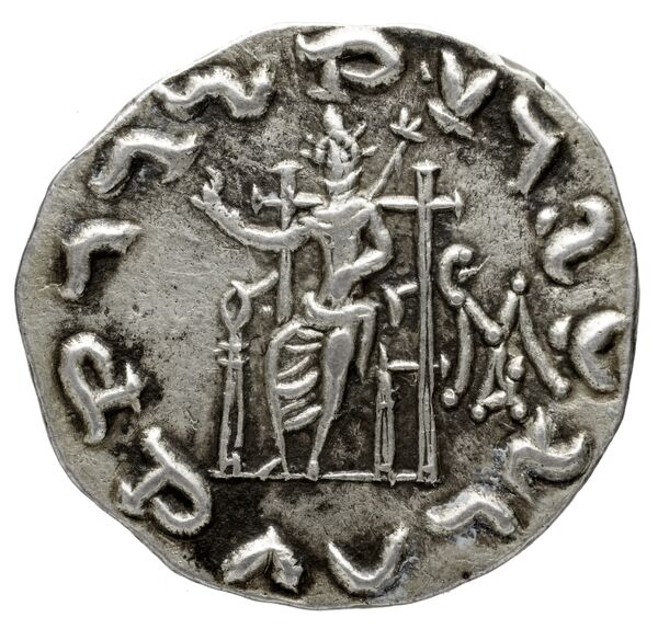 реверс Bactrian and Indo-Greek Coinage Hermaeus 10.8