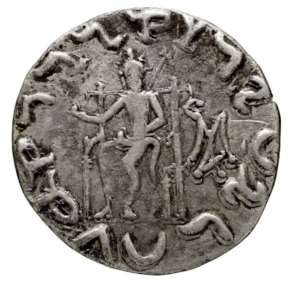 Bactrian and Indo-Greek Coinage Hermaeus 10.8, реверс, bnf-bigr