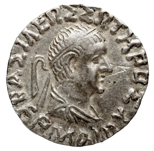 аверс Bactrian and Indo-Greek Coinage Hermaeus 14.1.2