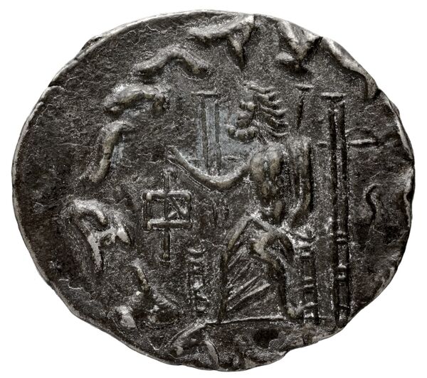 реверс Bactrian and Indo-Greek Coinage Hermaeus 14.2.3