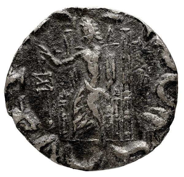реверс Bactrian and Indo-Greek Coinage Hermaeus 16.5.1
