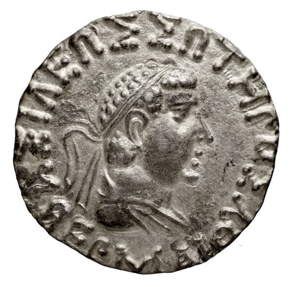аверс Bactrian and Indo-Greek Coinage Hermaeus 16.5.2