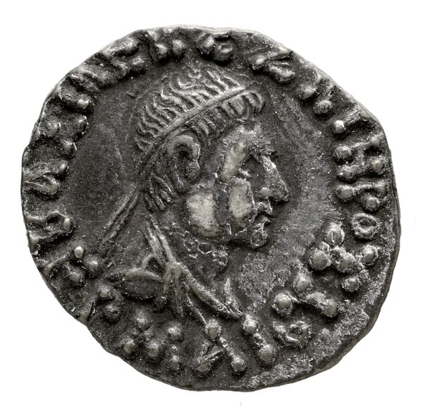 Bactrian and Indo-Greek Coinage Hermaeus 11.5, аверс, bnf-bigr