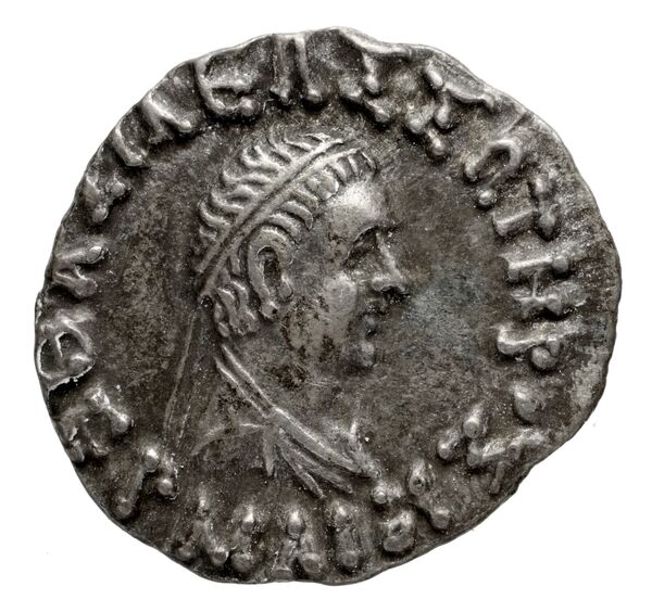 Bactrian and Indo-Greek Coinage Hermaeus 11.5, аверс, bnf-bigr