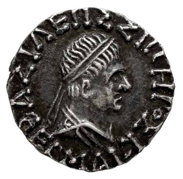 Bactrian and Indo-Greek Coinage Hermaeus 11.14, аверс, bnf-bigr