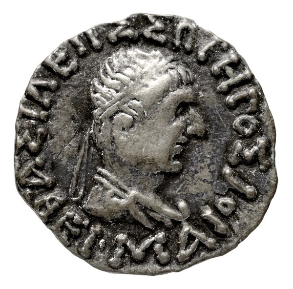 Bactrian and Indo-Greek Coinage Hermaeus 11.14, аверс, bnf-bigr
