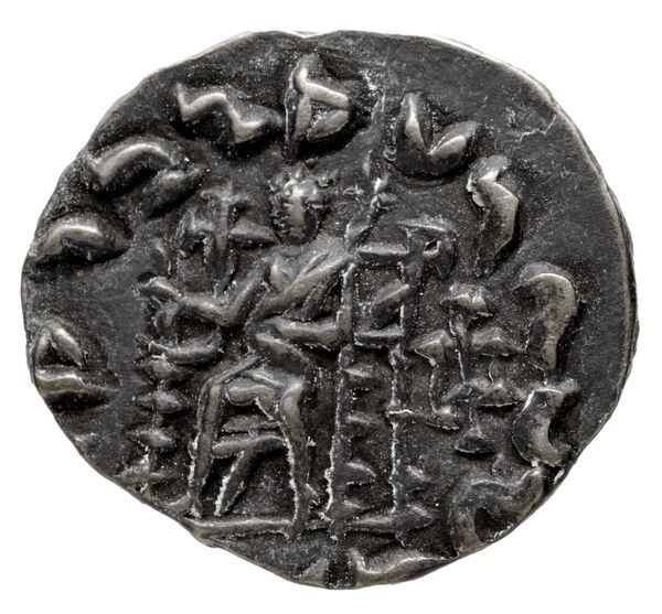 Bactrian and Indo-Greek Coinage Hermaeus 11.14, реверс, bnf-bigr