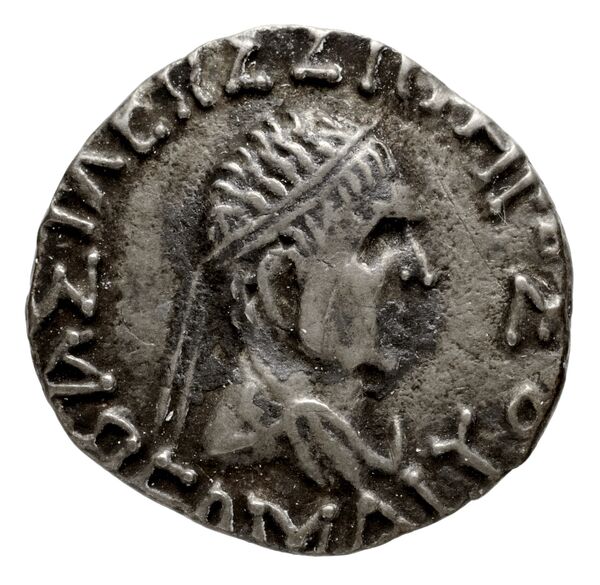 Bactrian and Indo-Greek Coinage Hermaeus 11.14, аверс, bnf-bigr