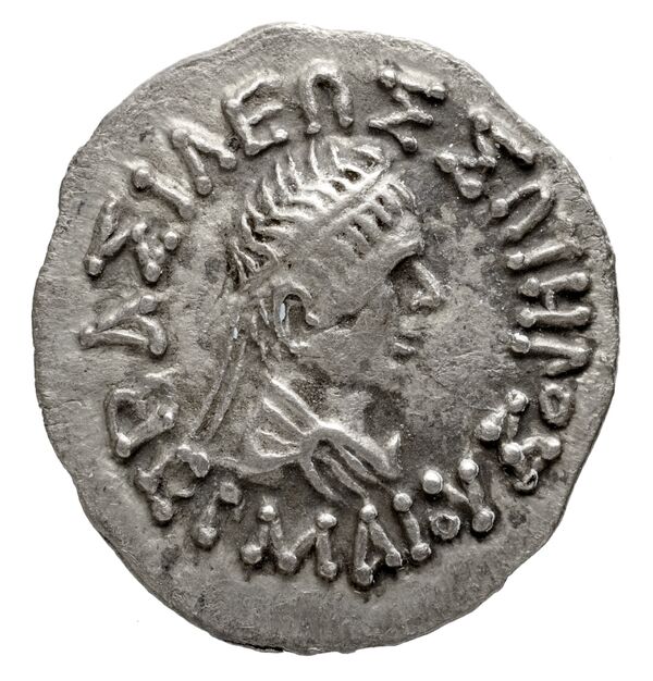 Bactrian and Indo-Greek Coinage Hermaeus 11.2, аверс, bnf-bigr