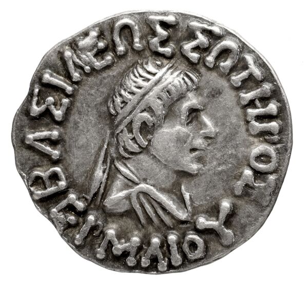 Bactrian and Indo-Greek Coinage Hermaeus 5.1, аверс, bnf-bigr