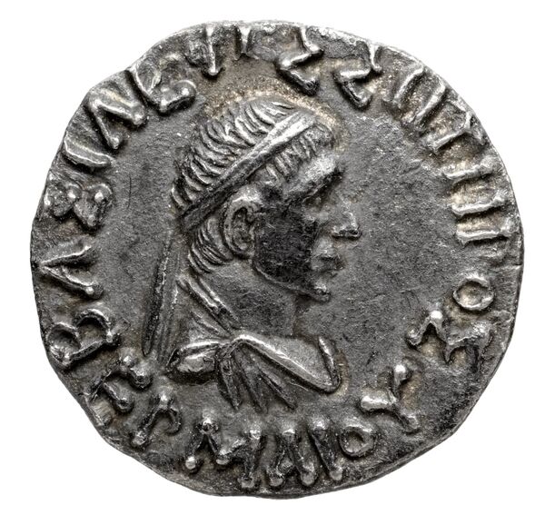 Bactrian and Indo-Greek Coinage Hermaeus 5.1, аверс, bnf-bigr