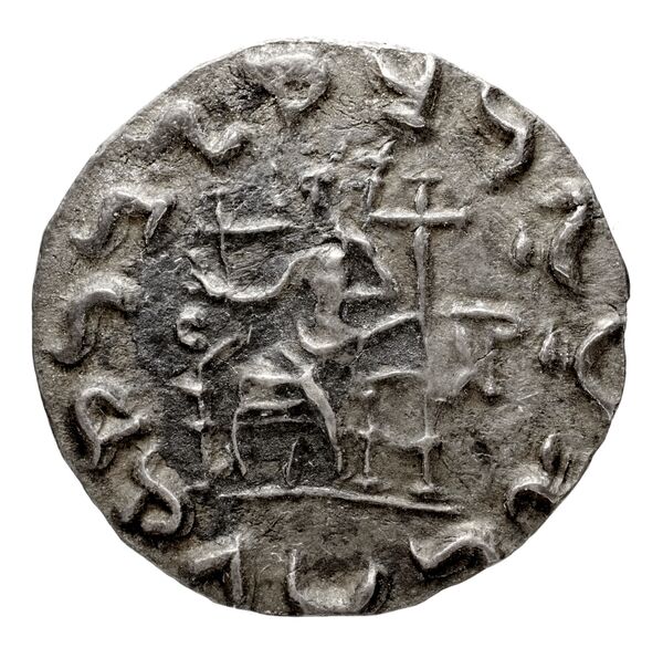 реверс Bactrian and Indo-Greek Coinage Hermaeus 11.6