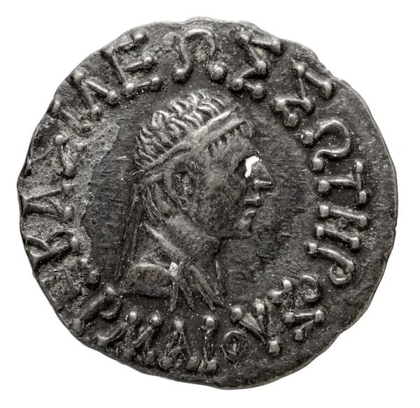 Bactrian and Indo-Greek Coinage Hermaeus 11.6, аверс, bnf-bigr
