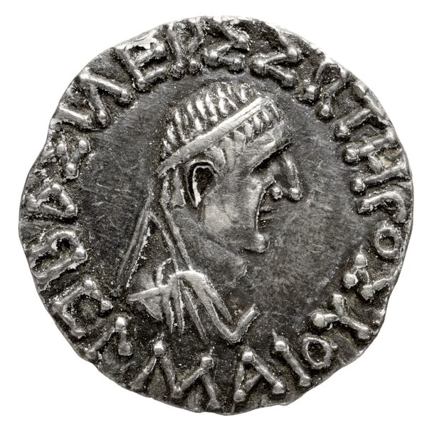 Bactrian and Indo-Greek Coinage Hermaeus 11.10, аверс, bnf-bigr
