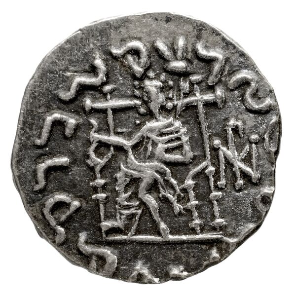 Bactrian and Indo-Greek Coinage Hermaeus 11.10, реверс, bnf-bigr