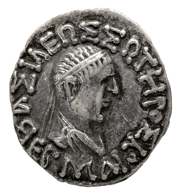аверс Bactrian and Indo-Greek Coinage Hermaeus 11.10