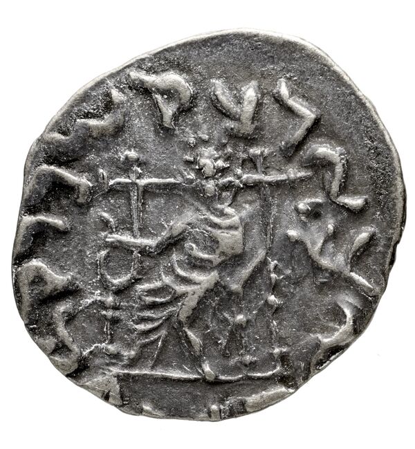 реверс Bactrian and Indo-Greek Coinage Hermaeus 11.10