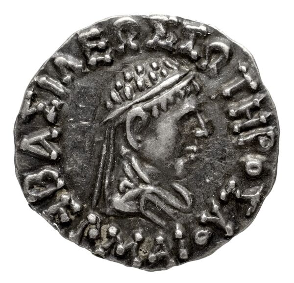 Bactrian and Indo-Greek Coinage Hermaeus 11.3, аверс, bnf-bigr
