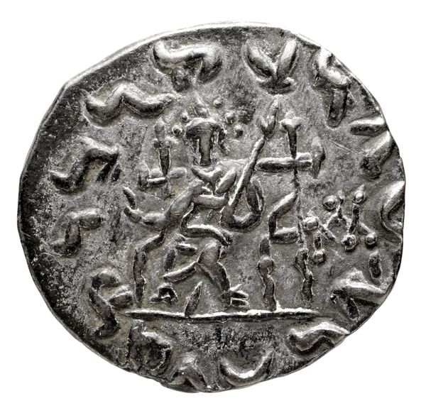 Bactrian and Indo-Greek Coinage Hermaeus 11.3, реверс, bnf-bigr