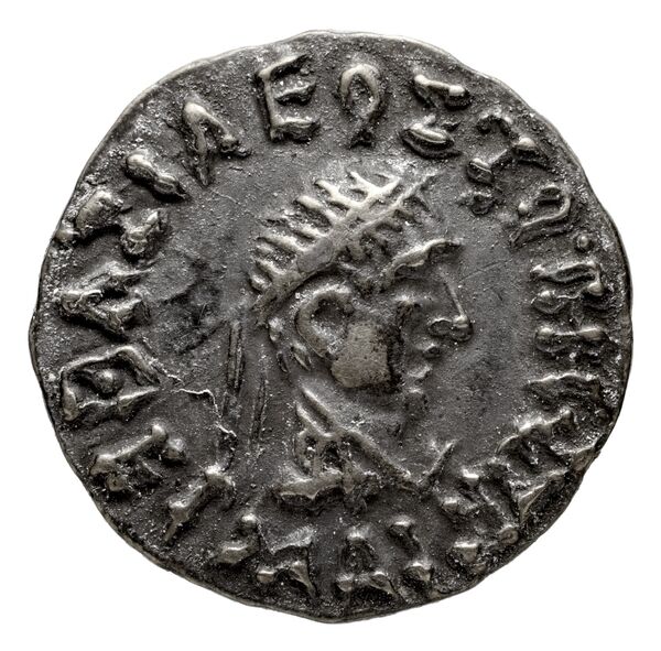 Bactrian and Indo-Greek Coinage Hermaeus 11.16, аверс, bnf-bigr
