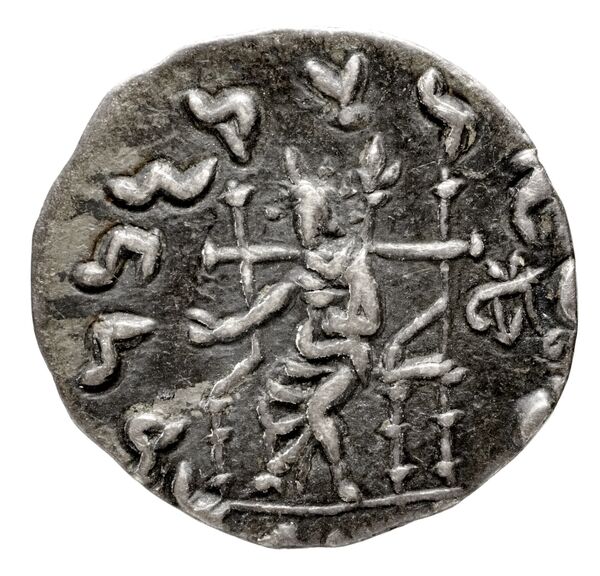 реверс Bactrian and Indo-Greek Coinage Hermaeus 11.17