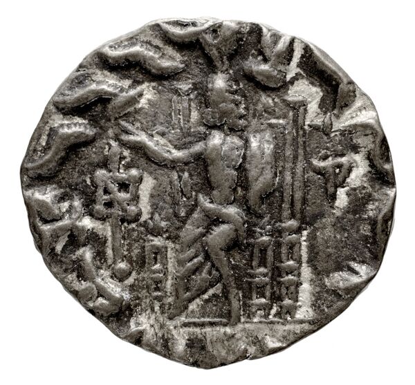 реверс Bactrian and Indo-Greek Coinage Hermaeus 17.2.1