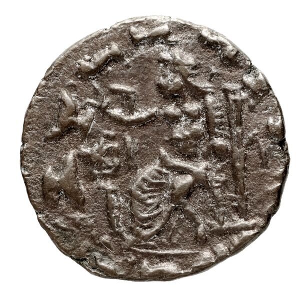 реверс Bactrian and Indo-Greek Coinage Hermaeus 21.2.1
