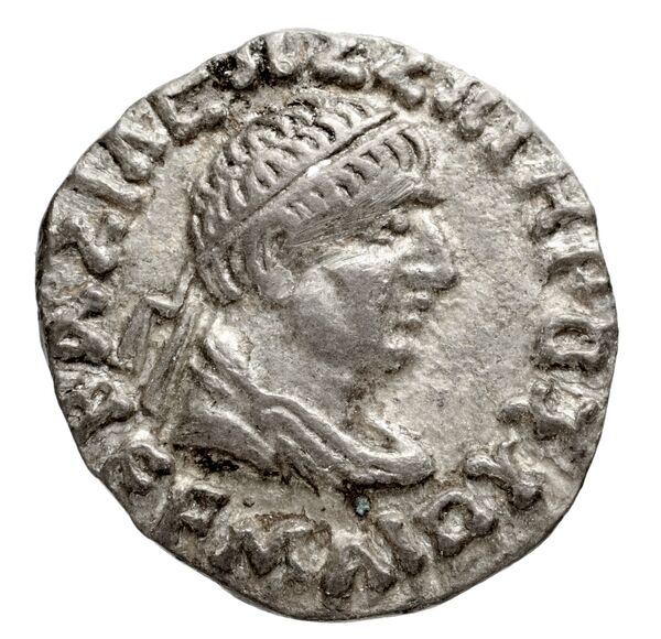 Bactrian and Indo-Greek Coinage Hermaeus 13.1, аверс, bnf-bigr