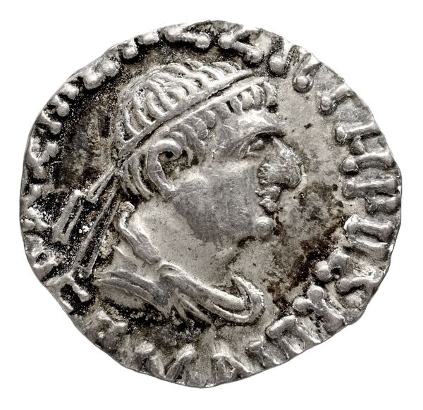 Bactrian and Indo-Greek Coinage Hermaeus 13.1, аверс, bnf-bigr