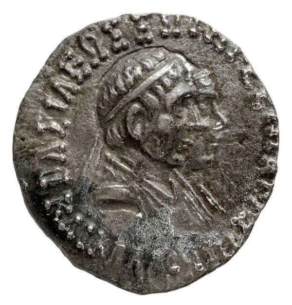Bactrian and Indo-Greek Coinage Hermaeus and Calliope 2.2, аверс, bnf-bigr