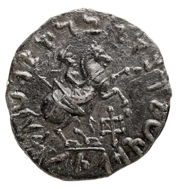 Bactrian and Indo-Greek Coinage Hermaeus and Calliope 2.2, реверс, bnf-bigr
