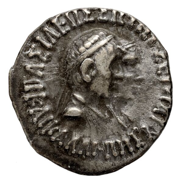 Bactrian and Indo-Greek Coinage Hermaeus and Calliope 2.2, аверс, bnf-bigr