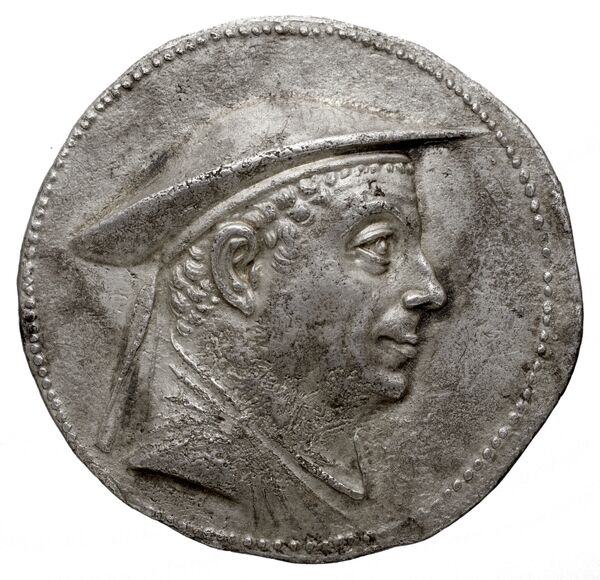 Bactrian and Indo-Greek Coinage Antimachus I 3.3, аверс, bnf-bigr