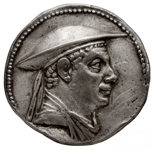 Bactrian and Indo-Greek Coinage Antimachus I 3.3, аверс, bnf-bigr