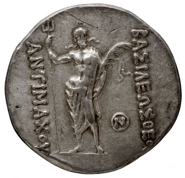 Bactrian and Indo-Greek Coinage Antimachus I 3.3, реверс, bnf-bigr
