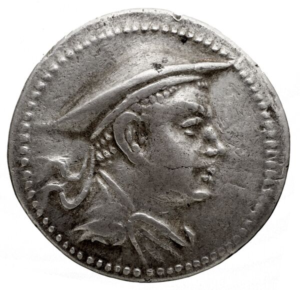 Bactrian and Indo-Greek Coinage Antimachus I 3.2, аверс, bnf-bigr