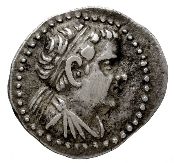 Bactrian and Indo-Greek Coinage Eucratides II 2.1, аверс, bnf-bigr