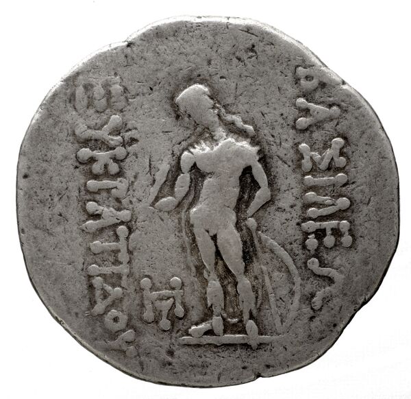 Bactrian and Indo-Greek Coinage Eucratides II 1.9, реверс, bnf-bigr