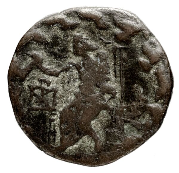 Bactrian and Indo-Greek Coinage Hermaeus 20.2.1, реверс, bnf-bigr