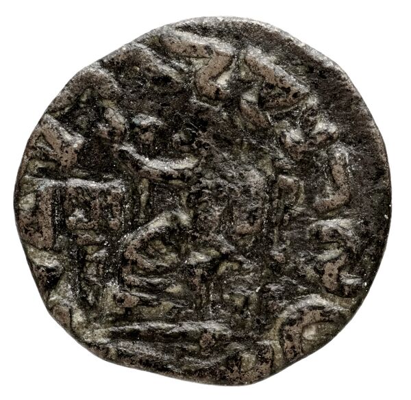 реверс Bactrian and Indo-Greek Coinage Hermaeus 21.1