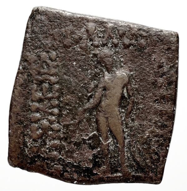 Bactrian and Indo-Greek Coinage Apollodotus I 6.6, аверс, bnf-bigr
