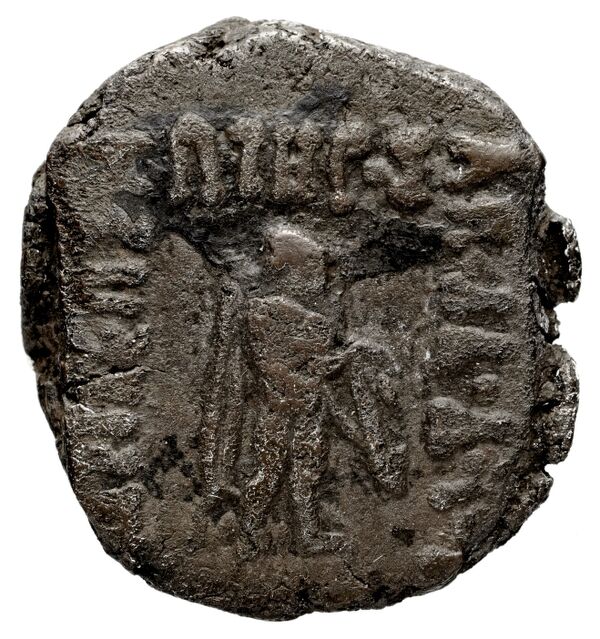 Bactrian and Indo-Greek Coinage Apollodotus II 7.1, аверс, bnf-bigr