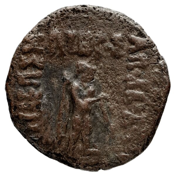 Bactrian and Indo-Greek Coinage Apollodotus II 7.1, аверс, bnf-bigr