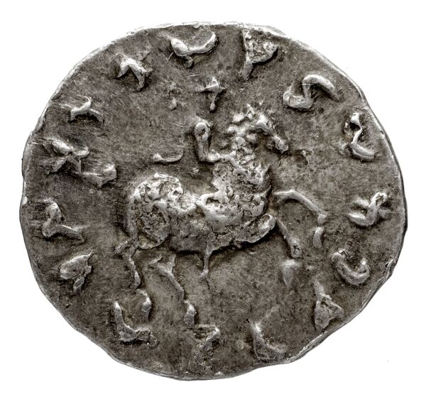 Bactrian and Indo-Greek Coinage Antimachus II 1.6, reverse, bnf-bigr