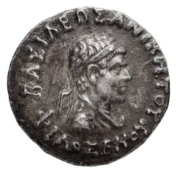Bactrian and Indo-Greek Coinage Philoxenus 3.11, аверс, bnf-bigr