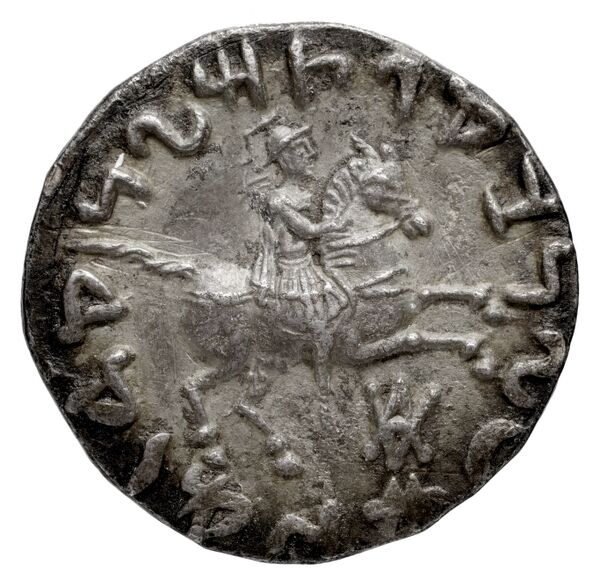 Bactrian and Indo-Greek Coinage Philoxenus 3.11, реверс, bnf-bigr
