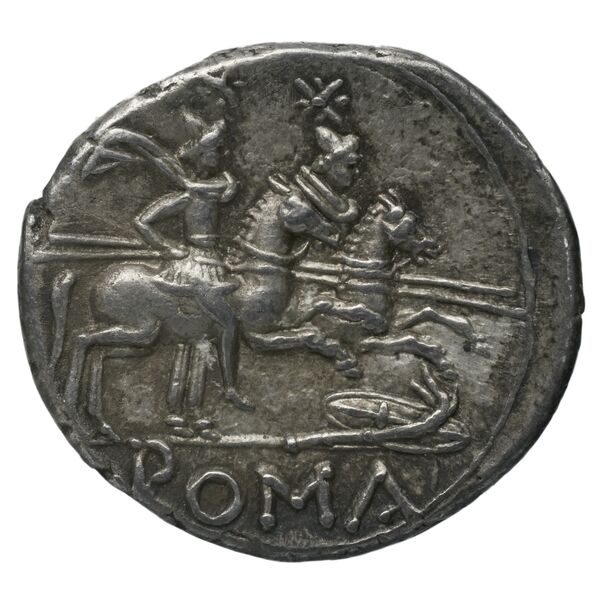 RRC 128/1, reverse, bnf-crro