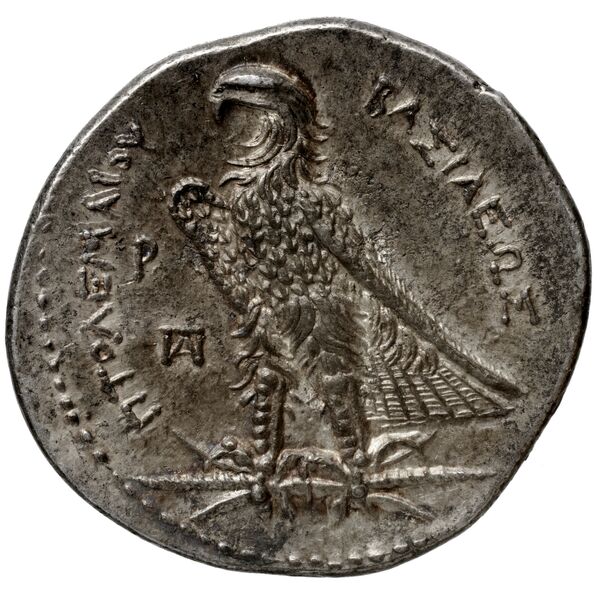 Coins of the Ptolemaic Empire Vol. I, Part 1, no. 154, reverse, bnf-hrc